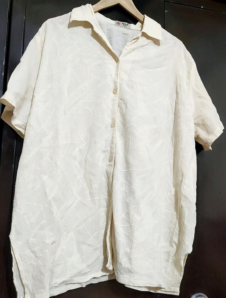 Cream Top Like Shirt For Girl &amp; Woman 46 Bust
