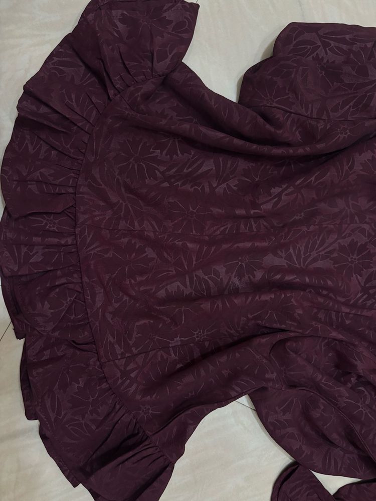 Elegant Burgundy Blouse