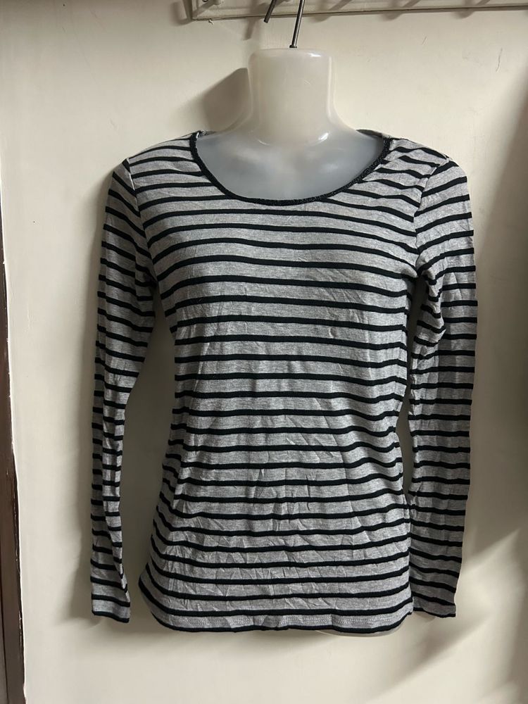 Striped Long Sleeve Top
