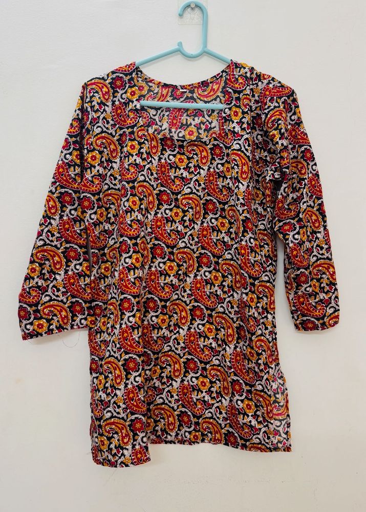 Boho Paisley Print Kurta