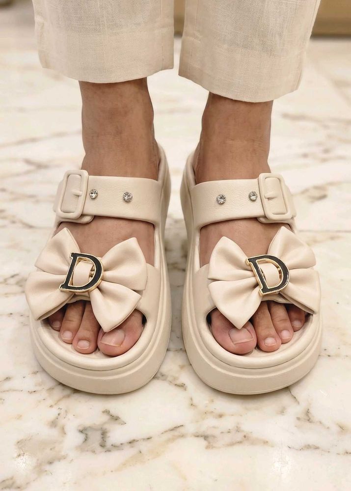 Cute Bow Platform Sandals