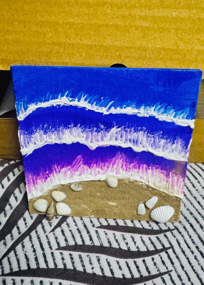 handmade acrylic painting for work desk