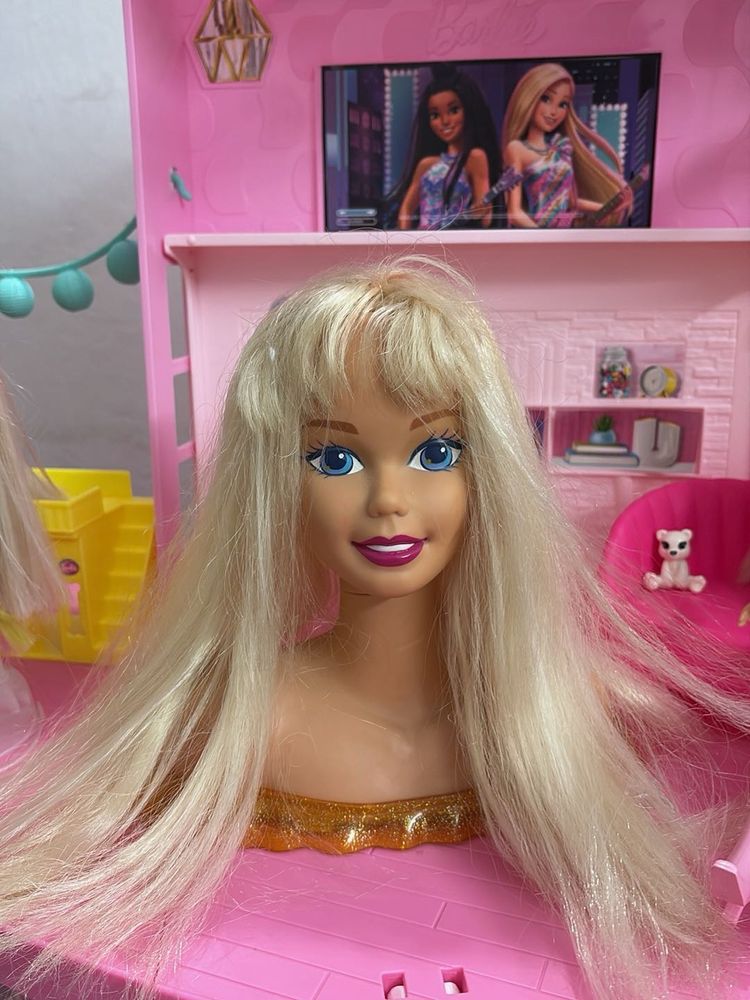 Barbie jewel hair styling head