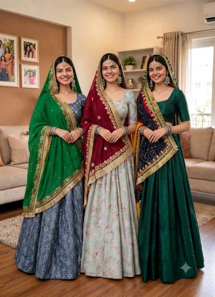 3 Elegant Lehenga Choli Set