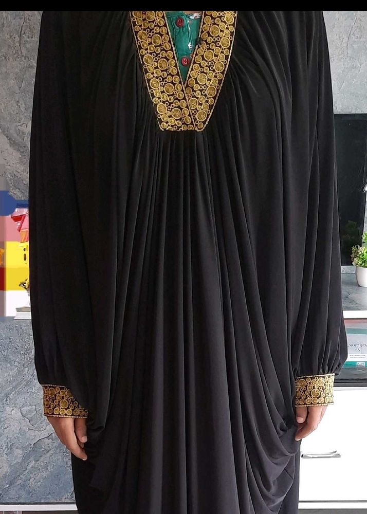 IMPORTED UAE  Kaftan with Gold Embroi