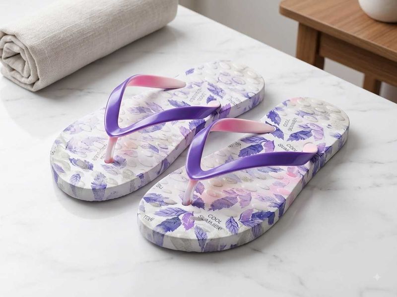 Floral Flip Flops for Summer