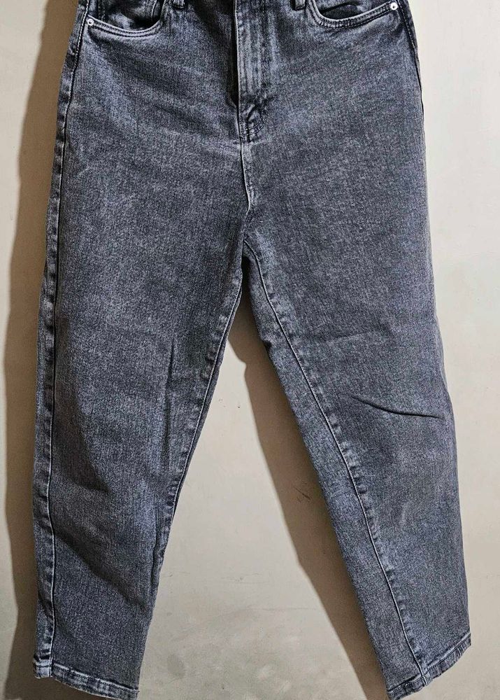 Grey Wash Denim Jeans