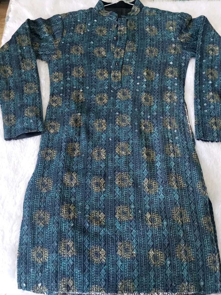 Men's Festive Kurta with Sequins