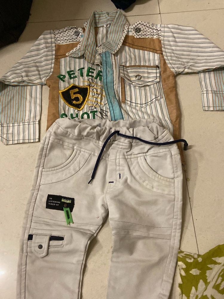 Boys Outfit: Shirt and Pants Set