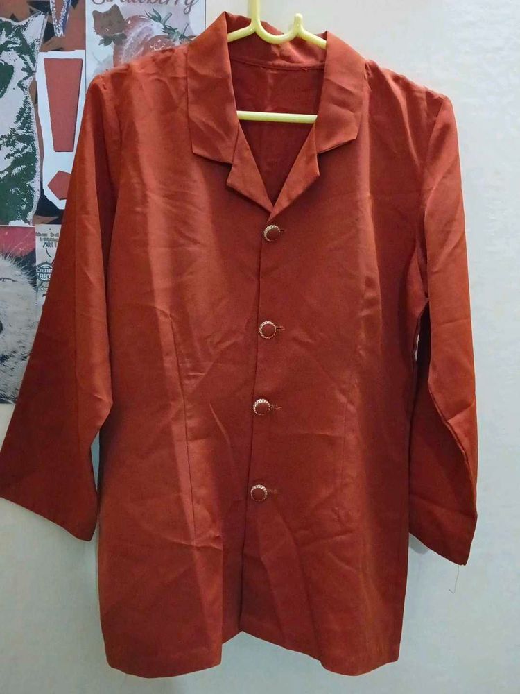 Chic Rust Colored Blazer