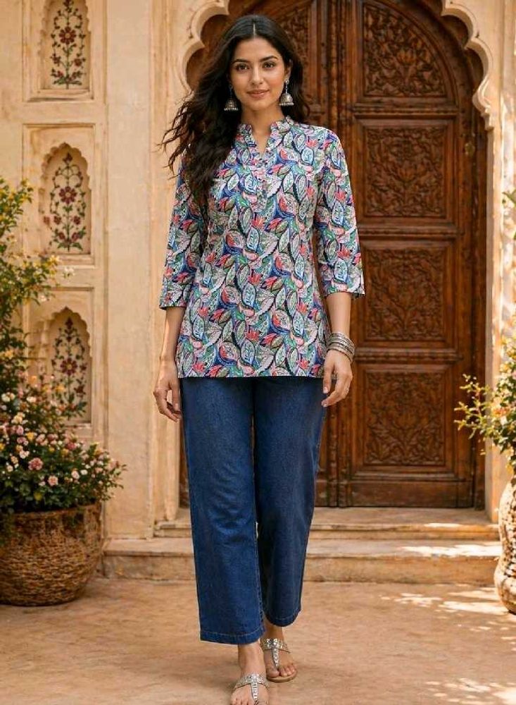 Printed Kurta Top