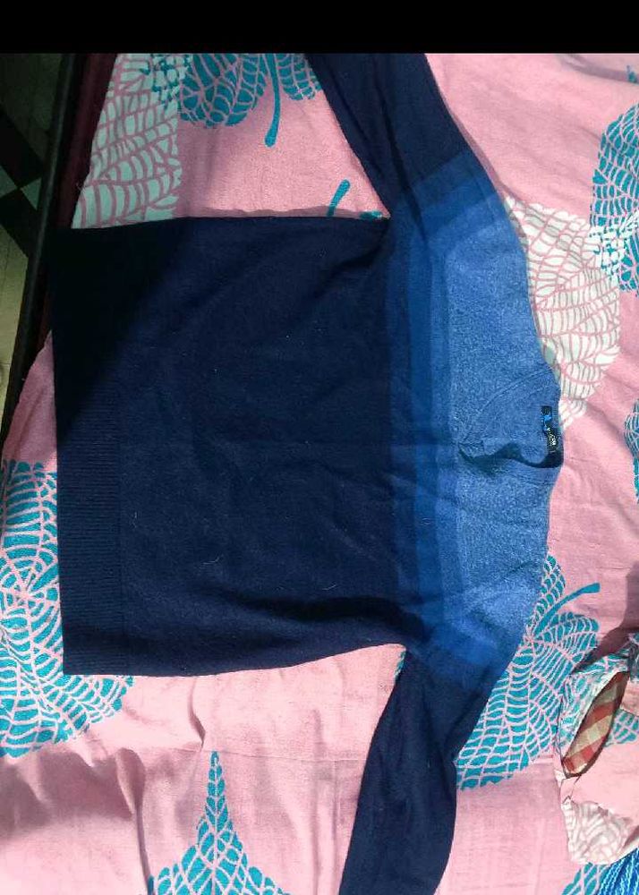 Men's Blue Striped Sweater