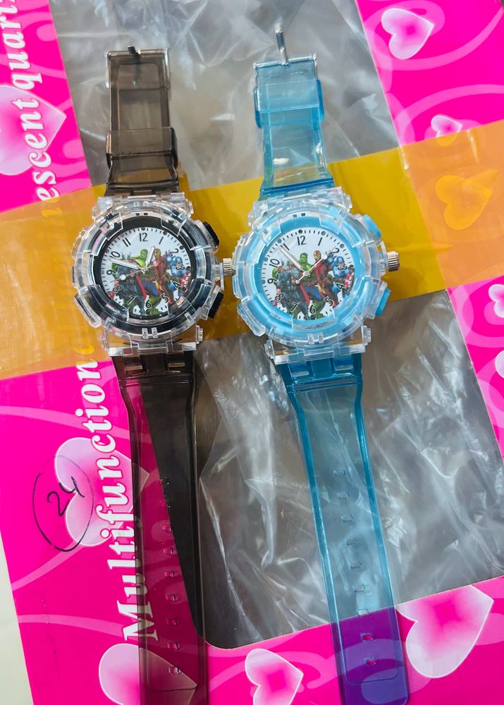 Kids Led Light Changing Watch