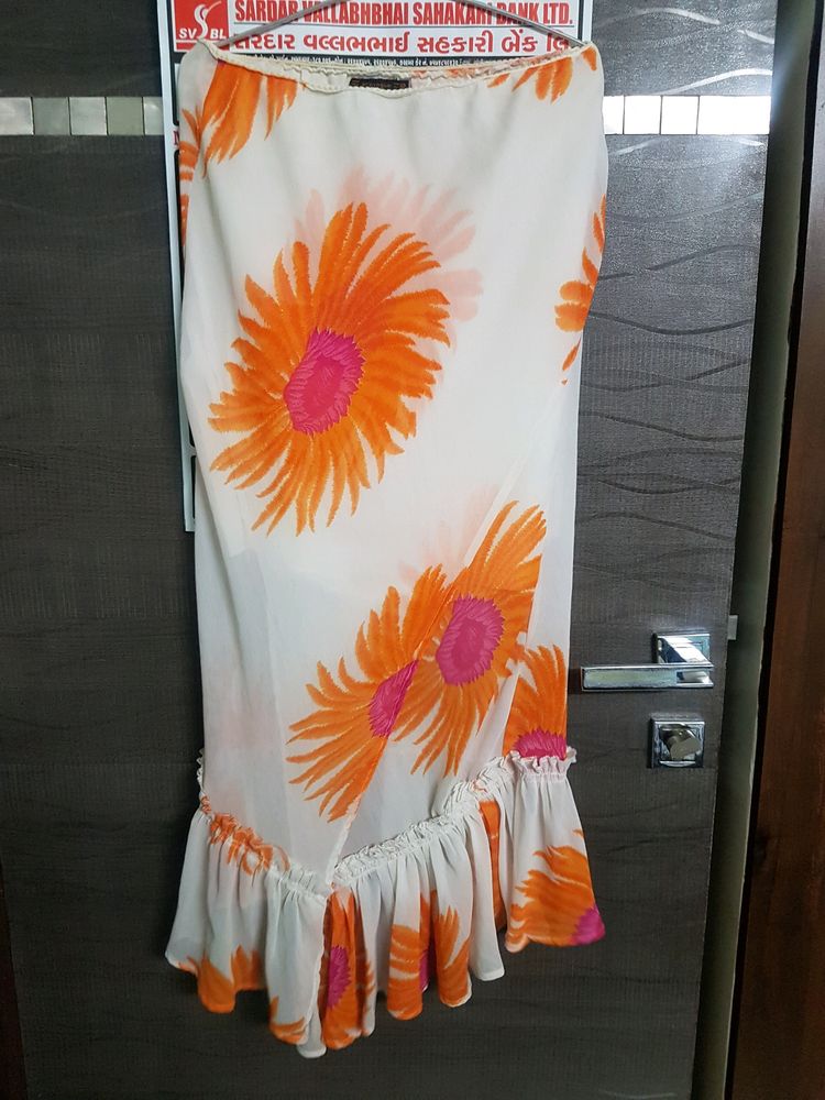 Provogue Brand Floral Layered Skirt
