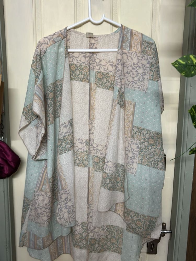 Patchwork Print Lightweight Jacket