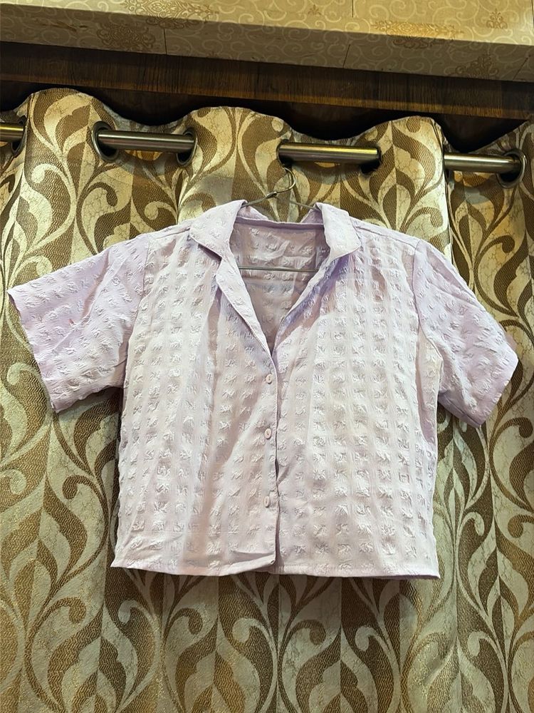 lilac crop top