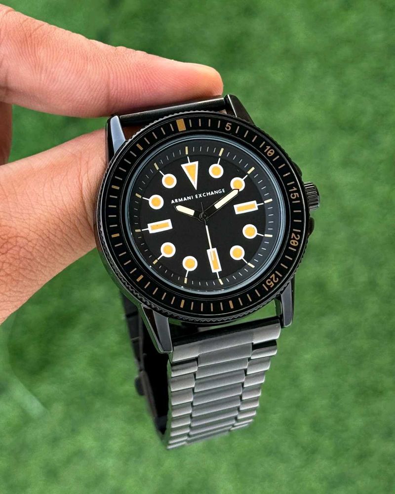 ARMANI EXCHANGE BLACK MENS WATCH AT SALE