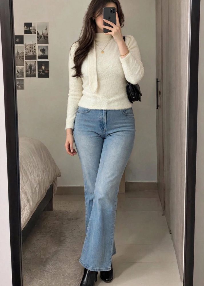 POO y2k  style fluffy top