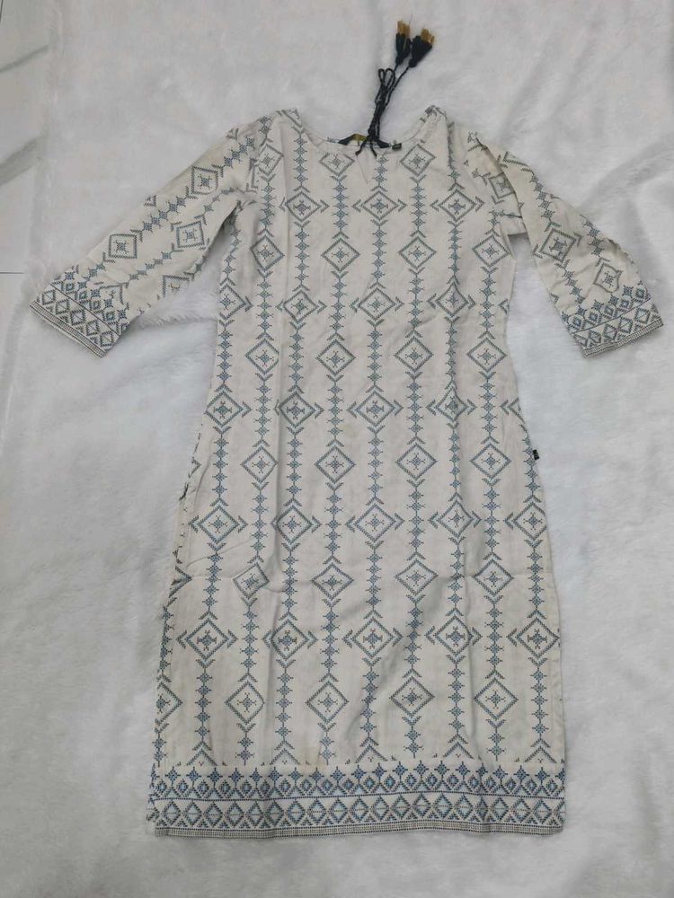 Cotton linen kurta
