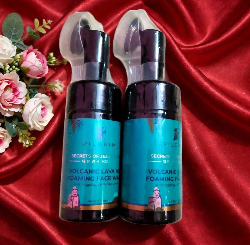 Pilgrim Volcanic Lava Foaming Face Wash Duo