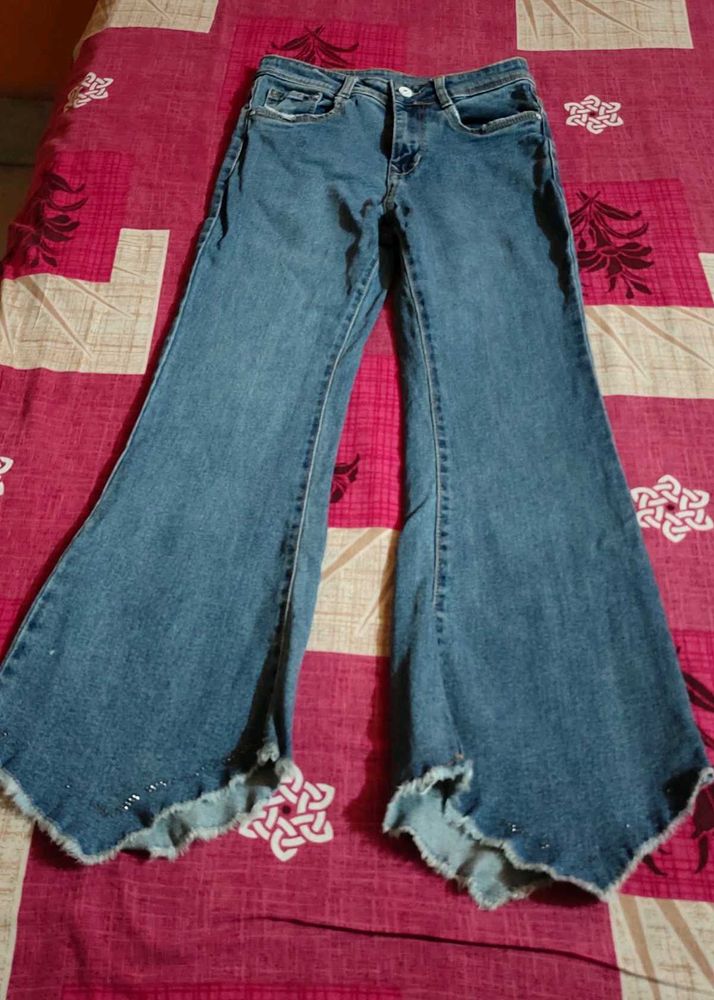 Flared Denim Jeans