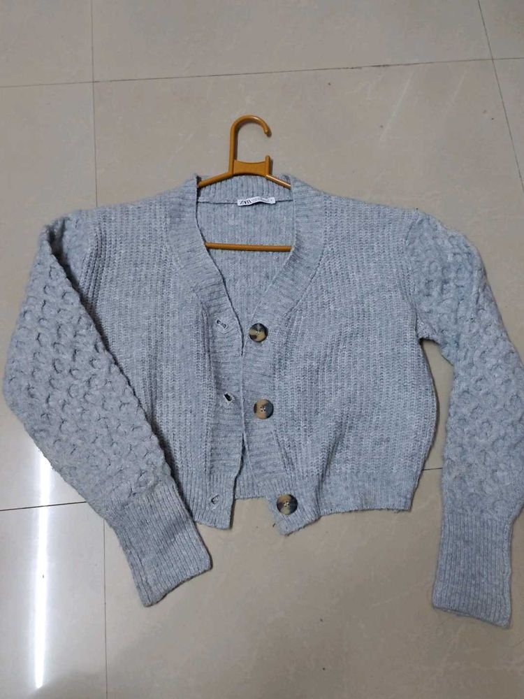 Cozy Grey Cardigan