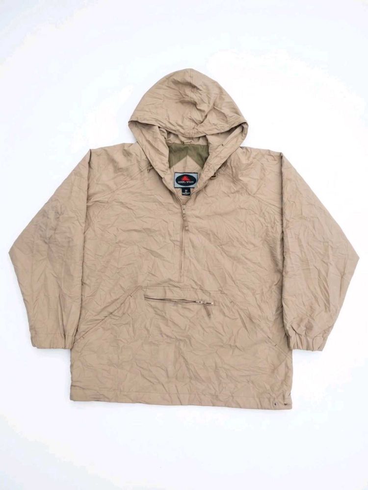 Men's Tan Anorak Hooded Jacket