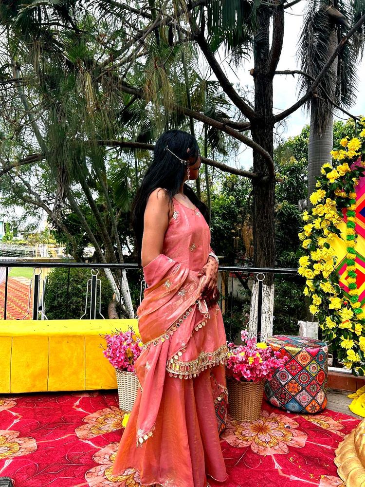 Elegant Peach Lehenga Choli