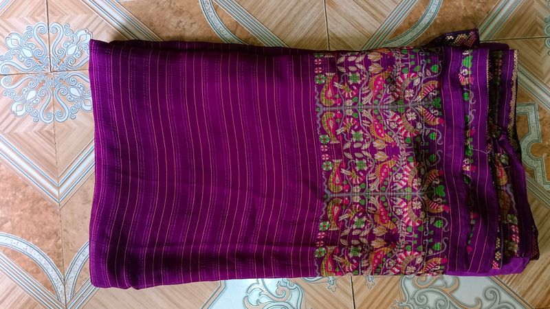 Purple Saree