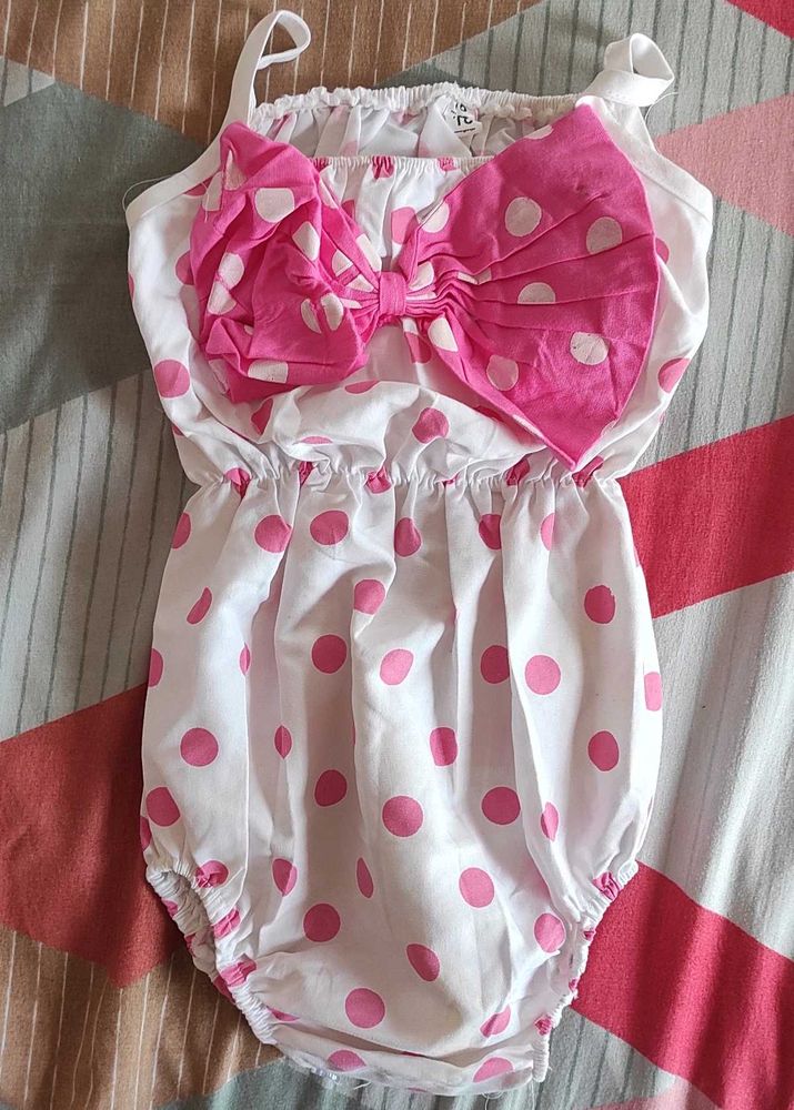 Cute Polka Dot Baby Romper
