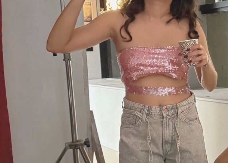 Sparkling Sequin Tube Top