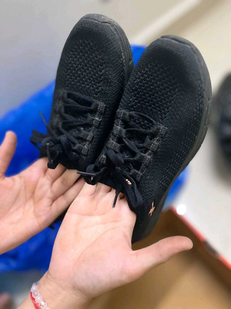 Sparx Black Sports Shoes – Good Condition | Fabric