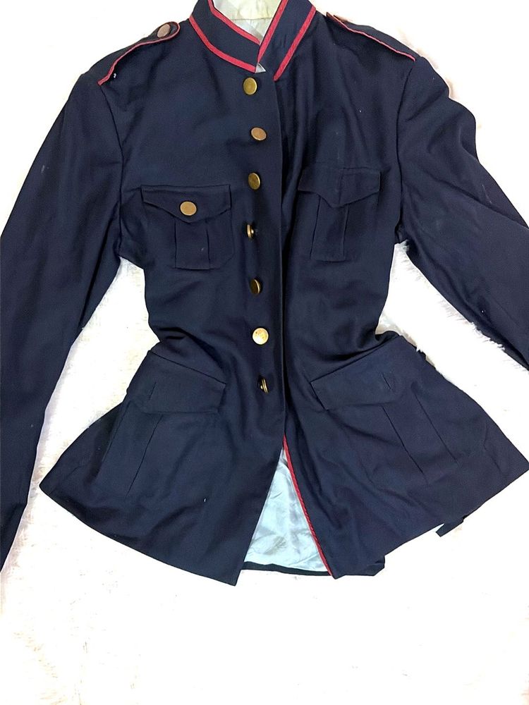 Vintage Style Navy Military Jacket