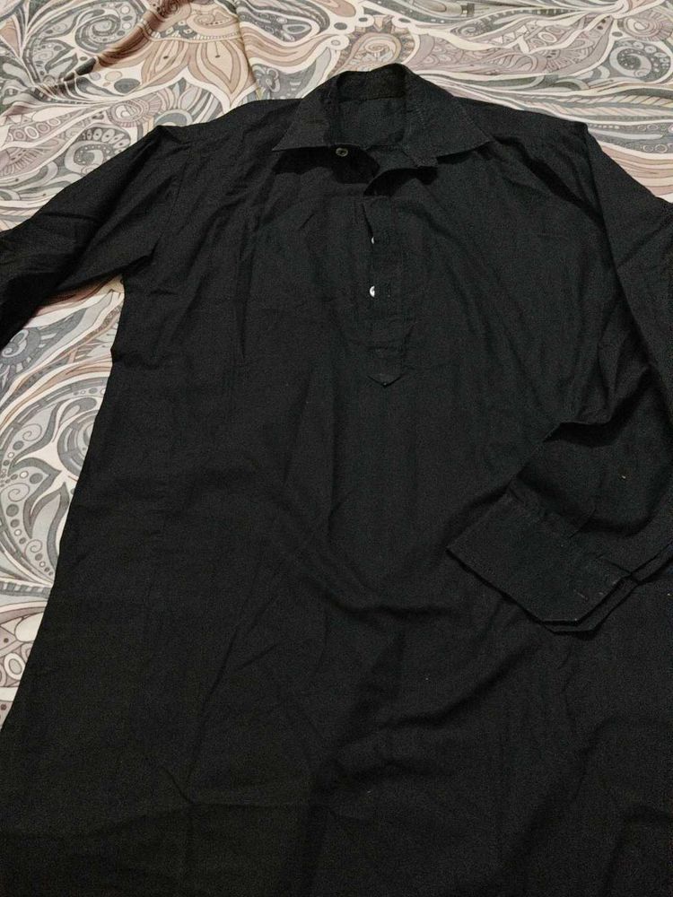 Men's Black Kurta pajama