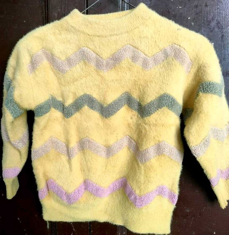 Cute Kids' Yellow Sweater