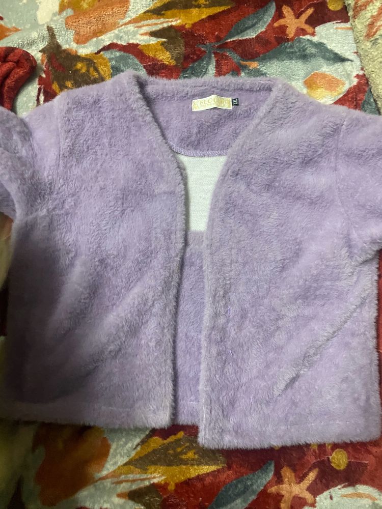 Warm Trendy Crop Top With Jacket