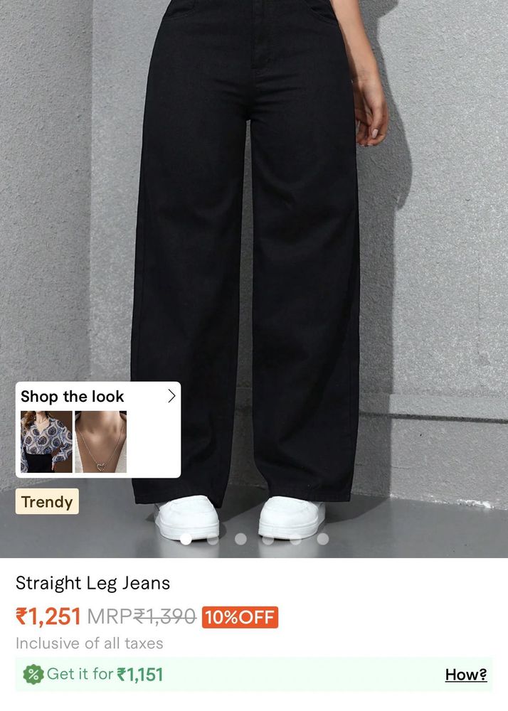 Savana Classic Black straight Leg jeans