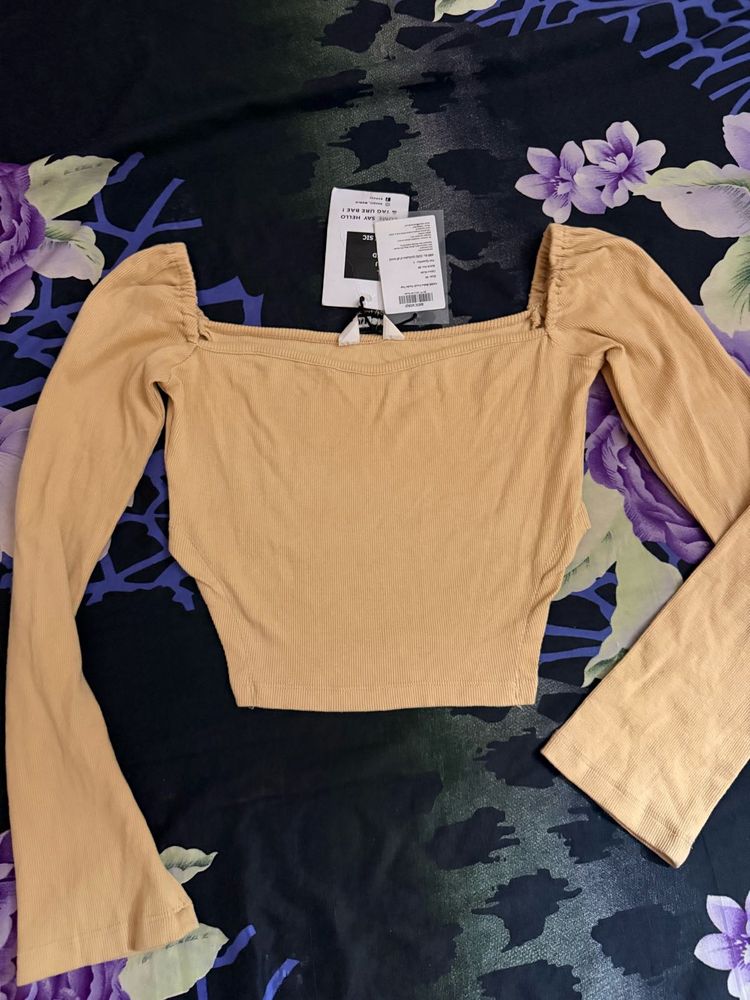 Stylish Off-Shoulder Crop Top
