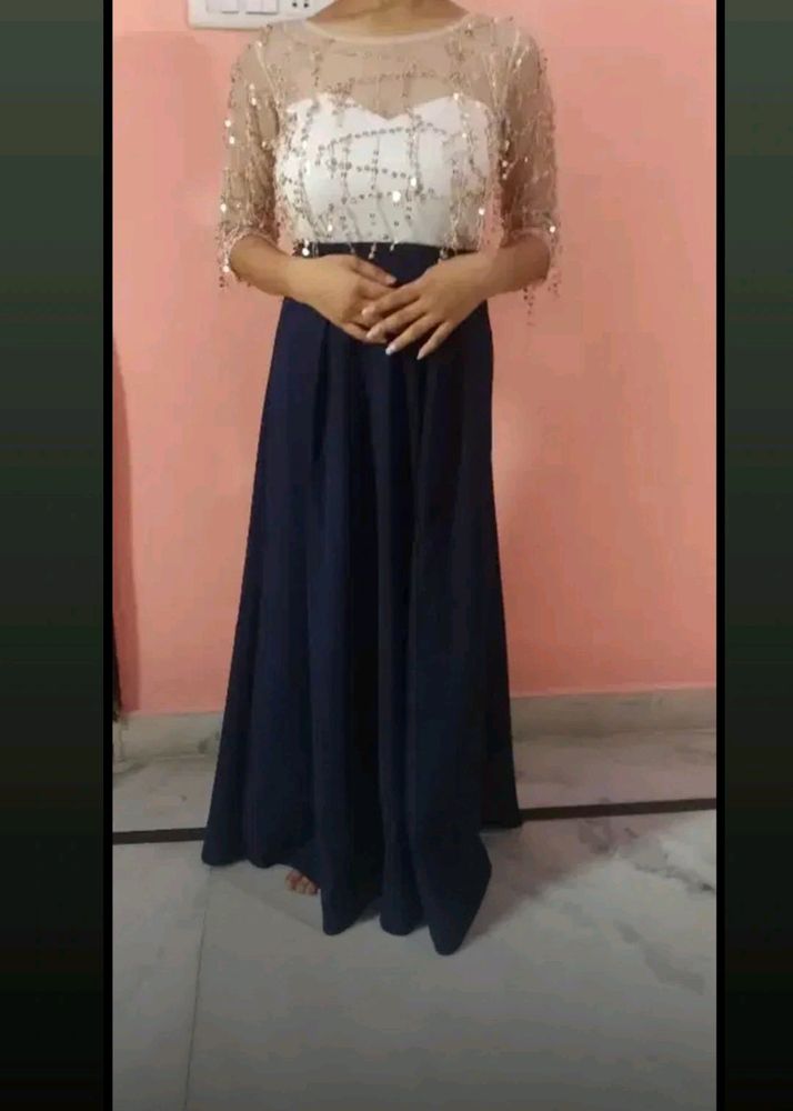 Premium Quality Navy Blue Gown