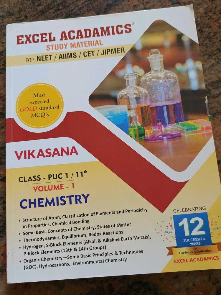 Excel Acadamics Chemistry Study Material