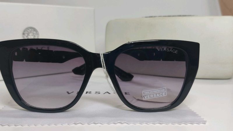 Versace Black Cat-Eye Sunglasses