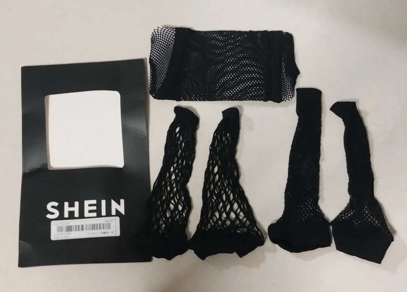 Shein Fishnet Ankle socks - 3 pairs