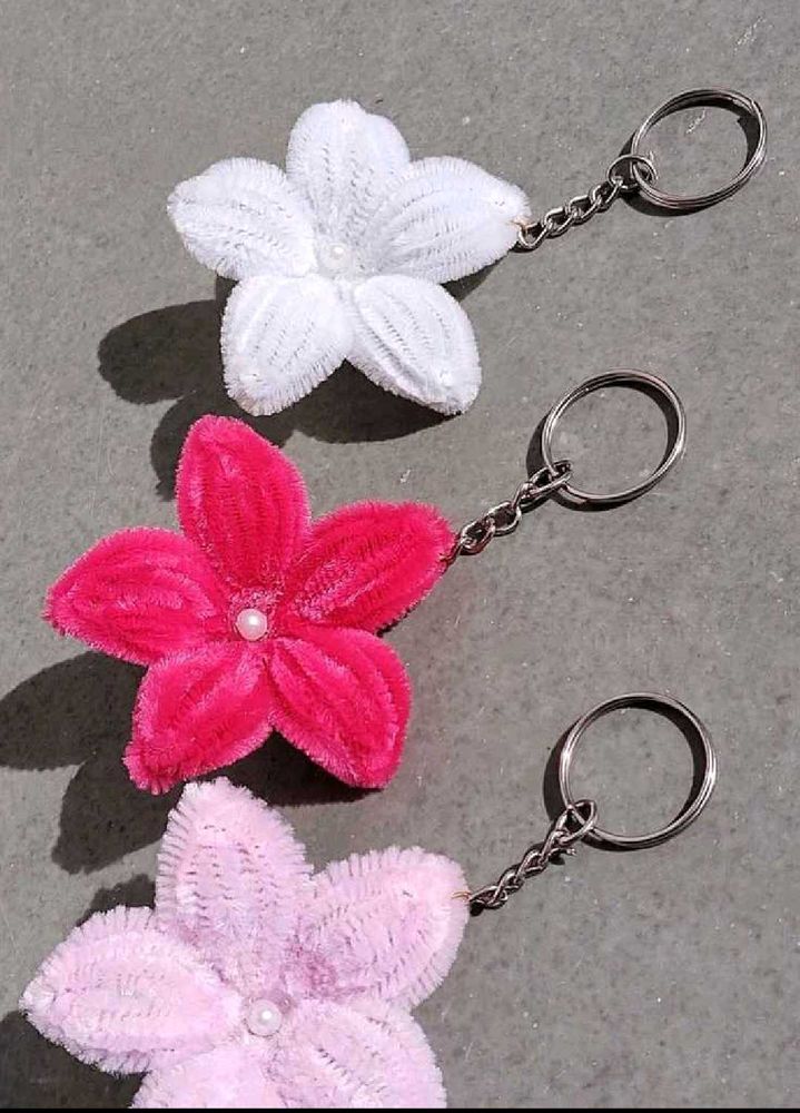 Cute Flower Keychain Charms