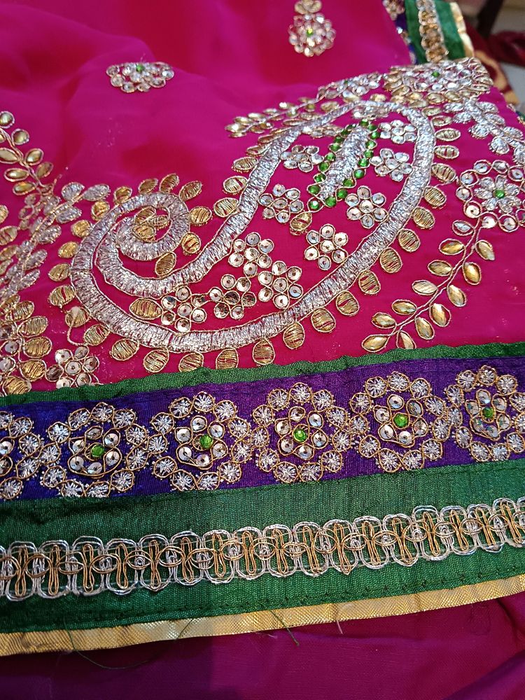 Rose Pink Saree