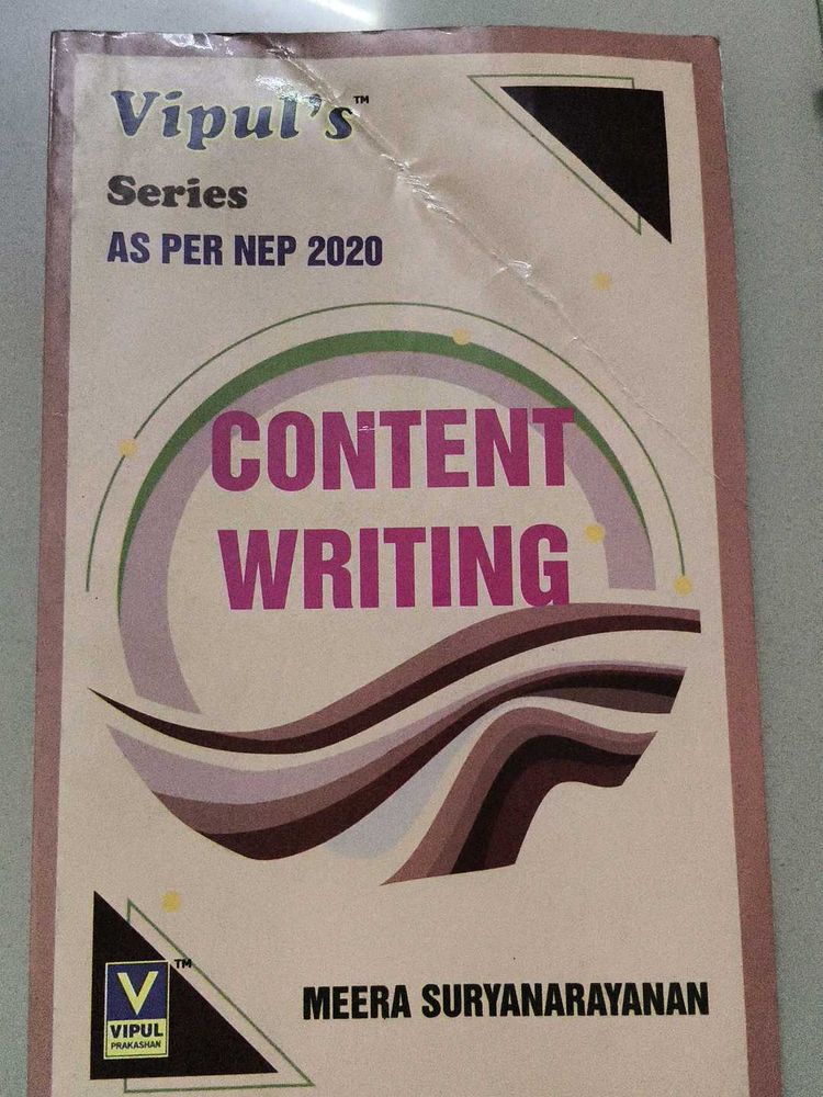 Content Writing Book by Meera Suryanarayanan