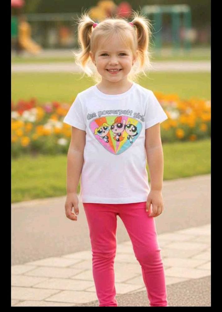 3-4 year Adorable Powerpuff Girls T-Shirt for Kids