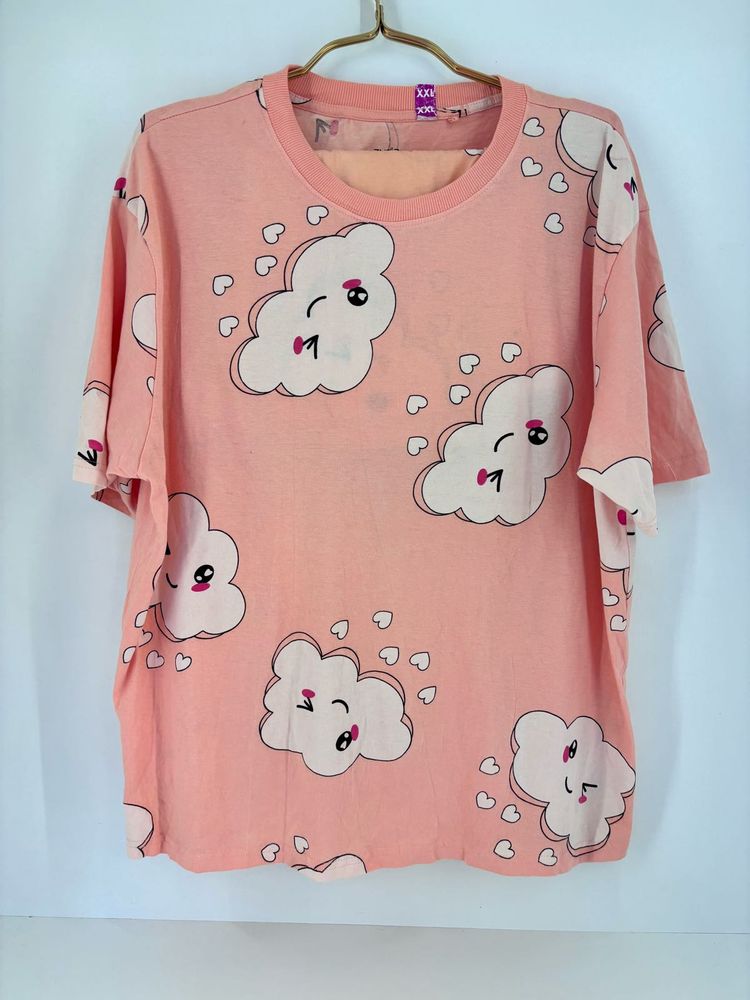 Cute Cloud Print pajama set (shorts)