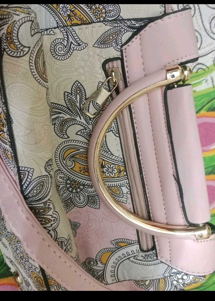 Stylish Paisley Print Handbag