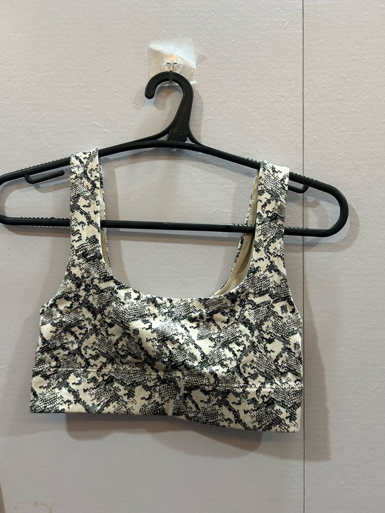 Snake Print Sports Bra