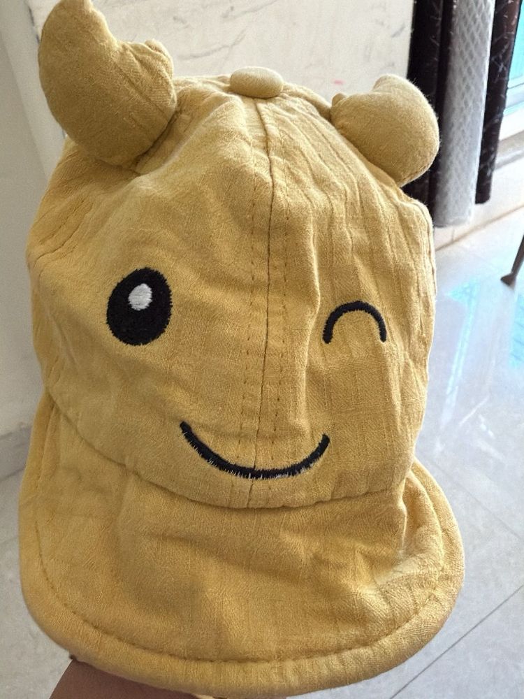 Cute Yellow Smiley Face Hat